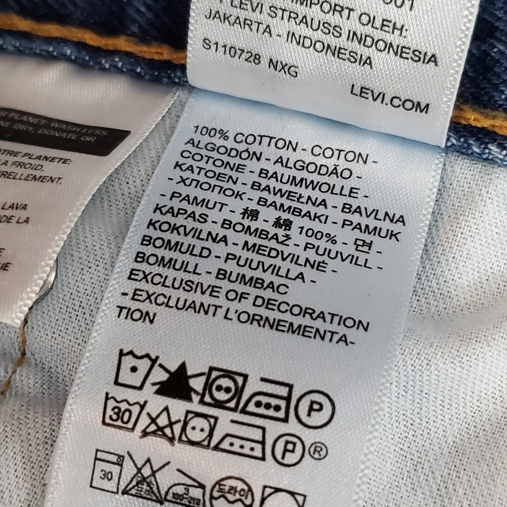 Levi's 505 Men Jeans 31X30 Blue Denim Regular Fit Straight Leg 29